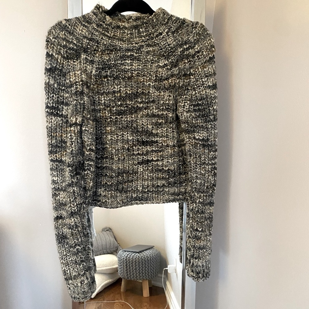 Wilfred mock neck knit sweater